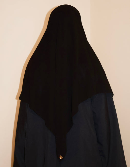 Coal Square Chiffon Scarf