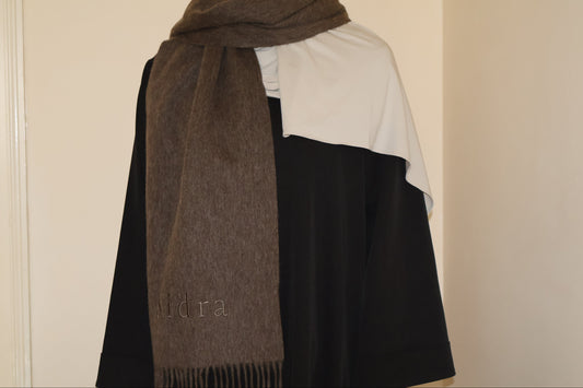 Brown Wool Scarf